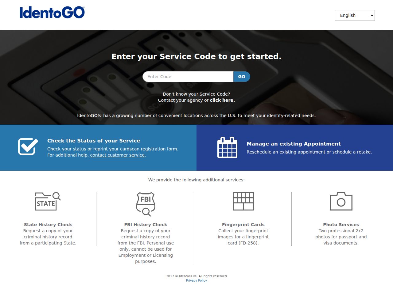 New York NY DCJS IdentoGO fingerprint enrollment